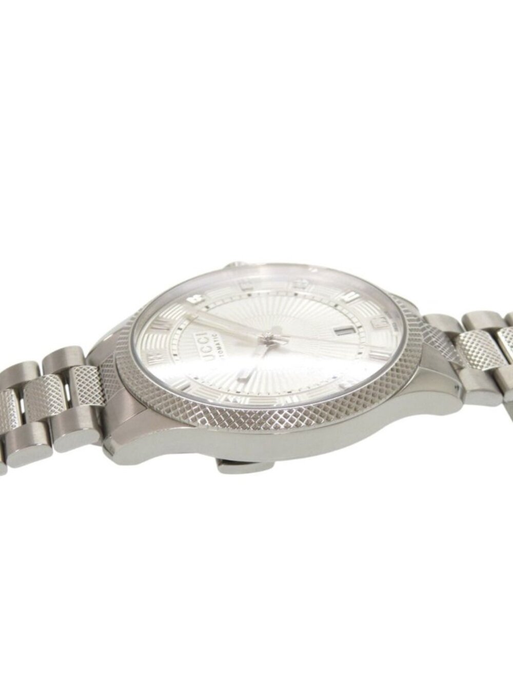 Gucci Eryx Date 126.3 Silver SS Automatic Watch - Picture 7 of 7